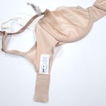 Aerie Smoothez Mesh Unlined Balconette Bra Tan Beige Nude Size 32D Underwire Photo 5