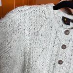 Liz Claiborne Vintage Liz Sport Cable Knit Button-Up Cropped Sweater Mint Green Size Small Photo 5