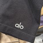 Alo Yoga  Black Seamless Ribbed Mellow Onesie Photo 1