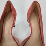 Essex Lane  Vera shoes 9.5 high heels pointed toe D'Orsay suede leather coral Photo 5