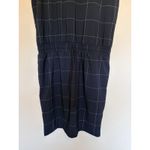 ALBION FIT Albion Black Going Places Windowpane Check Cinch Waist Nylon Activewear Dress M Photo 2