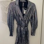 ZARA Sparkly Multicolor Belted Romper Photo 1