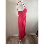 Caslon  from Nordstrom ruffle knit dress in size small. Honey pink. High low hem Photo 1