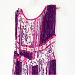 Free People  Rose Garden High Low Dress in Violet Combo Size XS Photo 7
