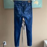 American Eagle size 4 Super Hi-rise Jegging dark wash blue jeans Photo 4