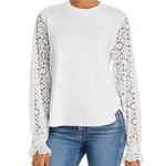 See By Chloe  powder white top lace sleeves size XS Photo 1