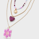 Universal Threads Universal Thread Sunflower and Heart Necklace 3 Piece Set -‎ Gold Tone - NWT Photo 0