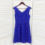 Anthropologie Maeve  Averie Jacquard Dress Blue 2 Embroidered Aztec Sleeveless Photo 11