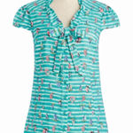 Modcloth  Sailboat Print Blouse Photo 0