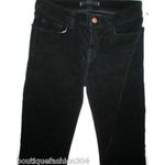 J Brand New $248 Jeans Womens Black Mid Straight Leg Velvet 805 Tall 28 Corduroy Photo 1