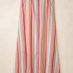 The Lace Daisy NEW Colorful Striped Spaghetti Strap Handkerchief Hem Maxi Dress Size Large Photo 7