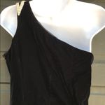 Jessica McClintock Vintage  Black Velvet Dress with Pearls Photo 5