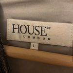 House Of CB 🔥  Silver Metallic Mini Dress US L Photo 7