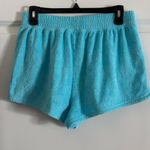 Aerie OFFLINE by Smiley Terry Cloth Shorts Aqua Blue Photo 1