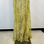 Johnny Was NWOT Arisoe Floral Mesh Embroidered Maxi Dress Green Orange Size S Photo 5