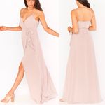 Show Me Your Mumu New  Liz Maxi Bridesmaid Dress Dusty Blush Pink Size Medium Photo 3