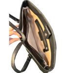 Dana Buchman  Metallic Tote Handbag Large Faux Leather Shoulder Bag 9.5x15 Retro Photo 6