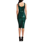 Dress the Population NWOT  Sloane Deep Emerald Green Sequin Sheath Dress Size M Photo 1