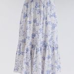 House Of CB Aitana Blue Print Midi Skirt Photo 1