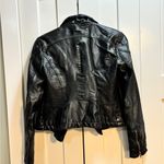 Free People  Black Vegan Leather Moto Jacket - Sz 2 Photo 1