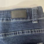 Lucky & Blessed Cutoff Dark‎ Wash Intentional Faded Denim Shorts Women's 14 Blue Size 14P Photo 3