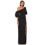 Likely  Natasha One-Shoulder Puff Sleeve Gown in Black Size US 0 Photo 10