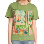 Nordstrom NWT  Rack Artsy Graphic Tee S - need to wash make up on collar Photo 0