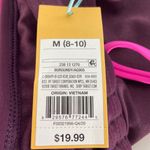 Kona Sol Burgundy Pink Colorblock Square Neck Bandeau Swim Top Size Medium NWT Photo 13