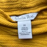 Ophelia Roe Mustard Textured Top Size 1X Photo 4