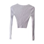 H&M Light Purple Ribbed Knit Cardigan Sz S Photo 2