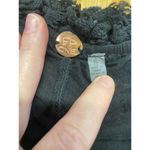 Free People  Shailee Slip Dress Women's Size Large Black Lace Ruffle Drop Waist Photo 2