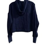 Ramy Brook Women's Navy Blue Tatum Puff Sleeve Hoodie Sweatshirt Size L Photo 8
