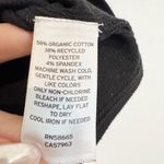 Nordstrom Open Edit Mock Neck Ribbed Sleeveless Blouse Top Black Size Medium Photo 4