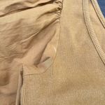 Maeve Mustard Yellow Gold  by Anthropologie Ribbed Top w/ Puff Bow Short Sleeves Photo 5