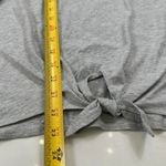 Champion NWT  Front Tie Shirt Womens XL Grey Long Sleeve Cotton Photo 4