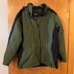 L.L.Bean Vintage Women’s Thinsulate Lined Hooded Jacket Green Black Medium 0 RF98 Photo 0