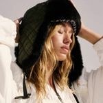 FP free people movement Green Quilted Trapper Hat Photo 0