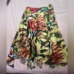 Chico's Vibrant Floral Fairy Hem Midi Skirt Photo 0