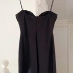 Misha Collection Shirred Bust Mini Slip Dress Black Size 4 Photo 6