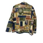 Alfred Dunner VTG  Silk Quilted Patchwork Jacket Size 20 Boho Folk Art Cottage Photo 1