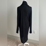 IRO Black Maxi semi sheer turtleneck dress Photo 5