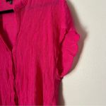 Modern Works Blouse Short Sleeve Pink V Photo 2