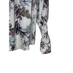 Veronica M  Womens Blouse‎ Off Shoulder Smocked Long Sleeve Cuffed Top Large NWT Photo 1