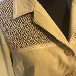 Nancy Bolen Lime Green Floral Jacket Size 14 Photo 2