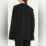 TOTEME Collarless Oversized Suit Blazer Photo 3