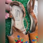 Brown Floral Embroidered Women's Leather Mexican Huarache Sandals Size 6 Photo 10