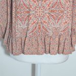 Sanctuary  Off-the-Shoulder Pink Boho Cropped Blouse Size XS Cropped Peasant Top Photo 3