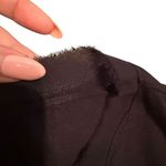 Free People  Movement Size M Run In The Sun Crop Tee Solid Black Frayed Hem‎ Yoga Photo 4