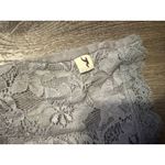 Hollister  Womens Tank Top Gray Grey Lace Medium Coquette Y2k Fairy Photo 3