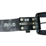 MICHAEL MORRISON Swarovski WICKED Leather Belt Rhinestone Pink Green Cowgirl S/M Black Photo 5